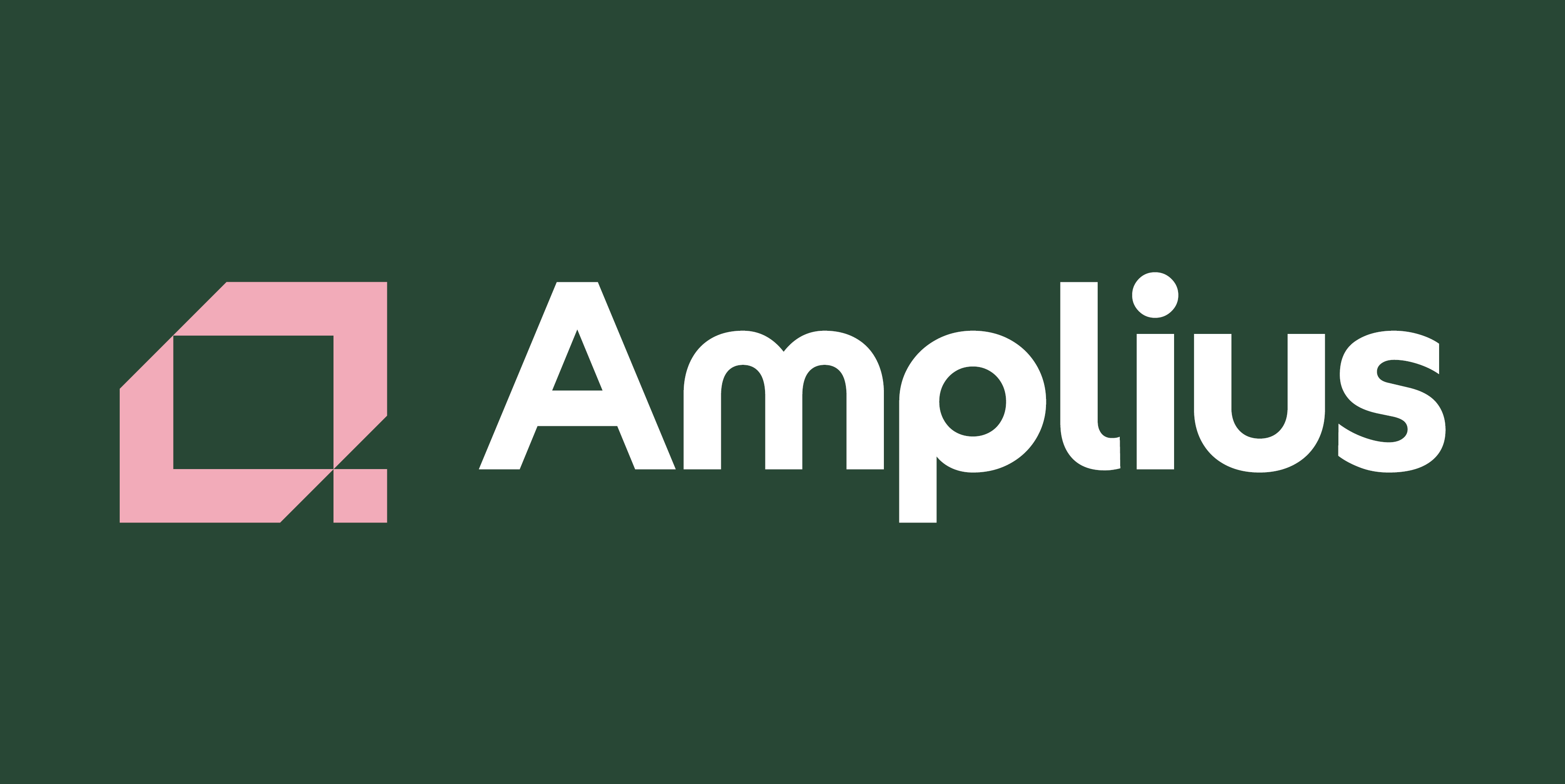 Amplius logo with green background